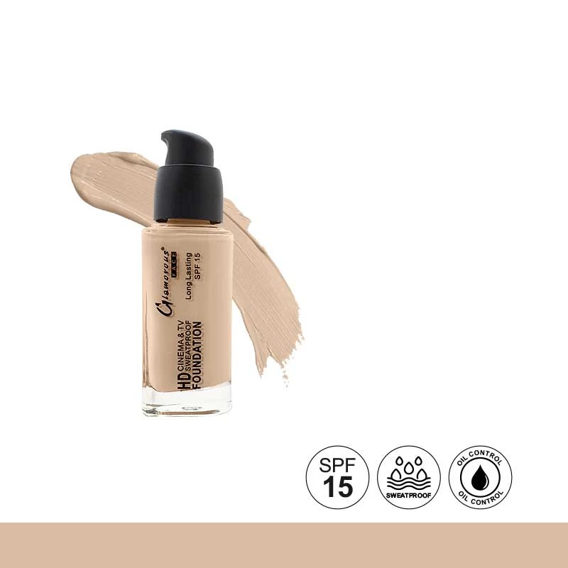 Glamorous Face HD Cinema and TV Waterproof Foundation 3 Glamorous Face HD Cinema and TV Waterproof Foundation - Image 3