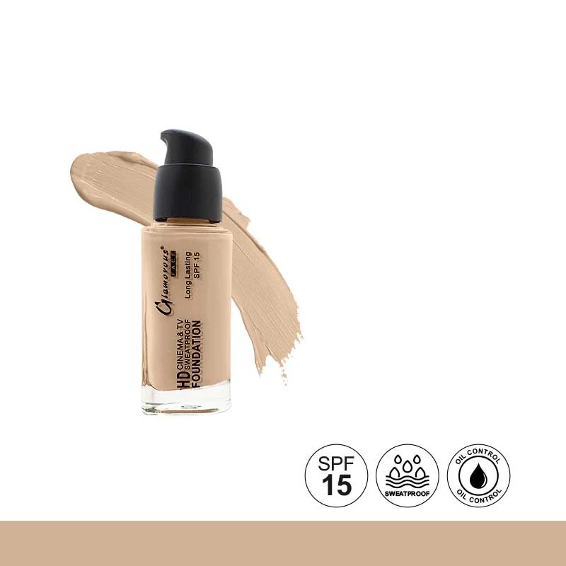 Glamorous Face HD Cinema and TV Waterproof Foundation 5 Glamorous Face HD Cinema and TV Waterproof Foundation - Image 5