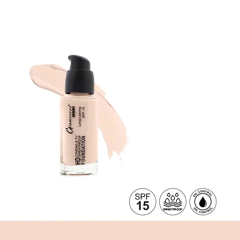 Glamorous Face HD Cinema and TV Waterproof Foundation 6 Glamorous Face HD Cinema and TV Waterproof Foundation - Image 6