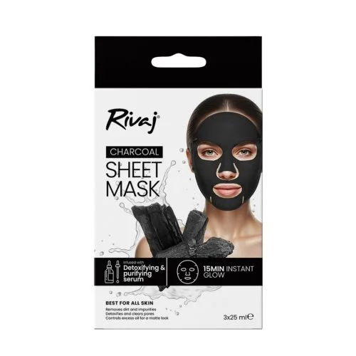 Rivaj Charcoal Sheet Mask 1 Rivaj Charcoal Sheet Mask