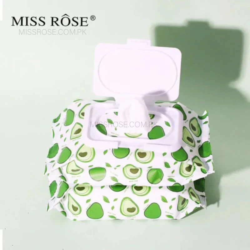 Miss Rose Avocado beauty concept facial cleaning wipes 2 Miss Rose Avocado beauty concept facial cleaning wipes - Image 2