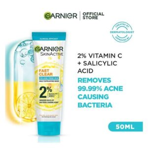 Garnier Fast Clear Facewash For Acne Prone Skin 50ml