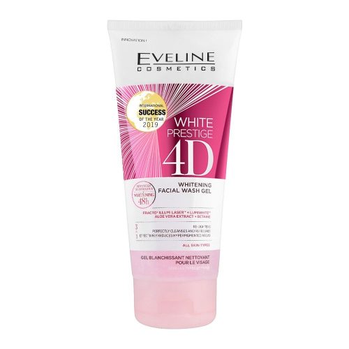 Eveline 48H White Prestige 4D 3-in-1 Whitening Facial Wash Gel 200ml