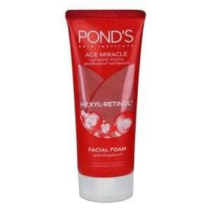 Pond's Age Miracle Ultimate Youth Hexyl-Retinol Facial Foam 90g | Anti-Aging Face Wash