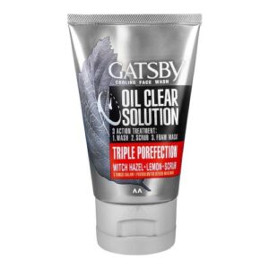 Gatsby Oil Clear Solution Triple Protection Face Wash 100g