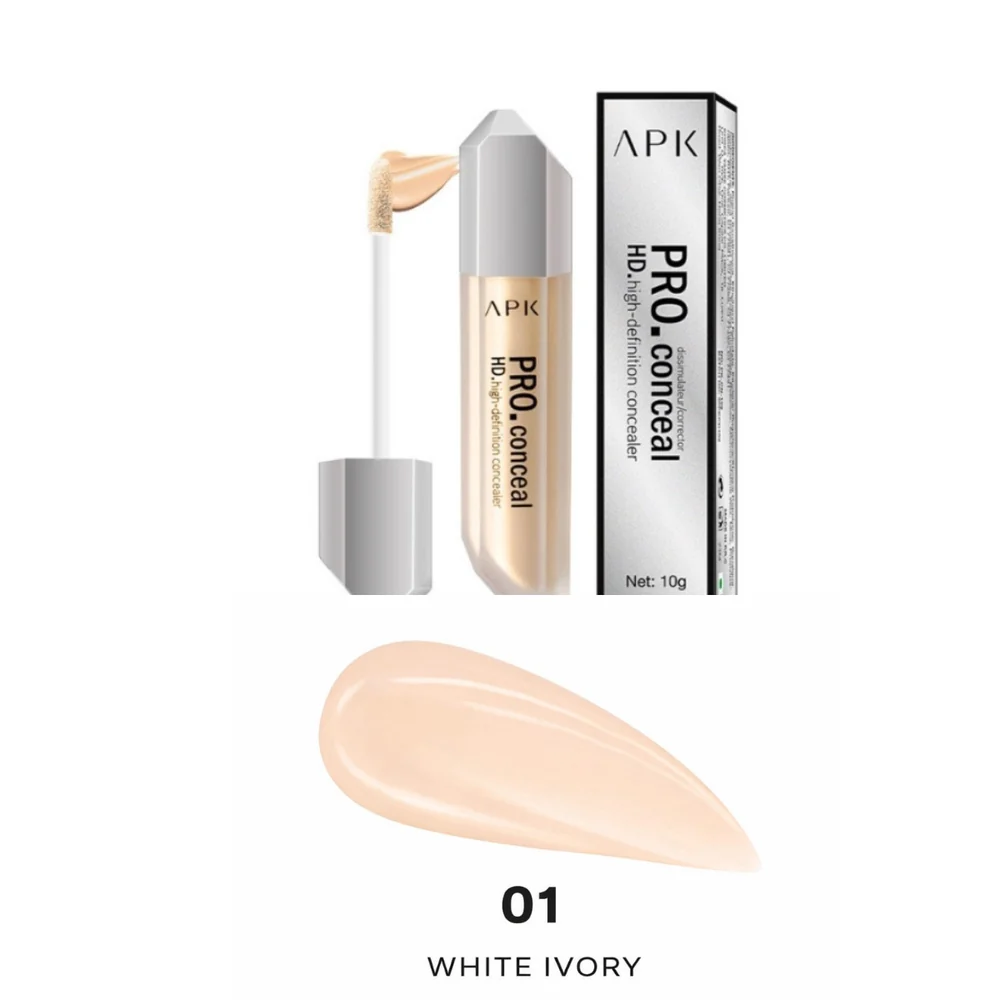 APK Pro Conceal HD High-Definition Concealer | Long-Lasting Full Coverage Concealer 10g 2 APK Pro Conceal HD High-Definition Concealer
