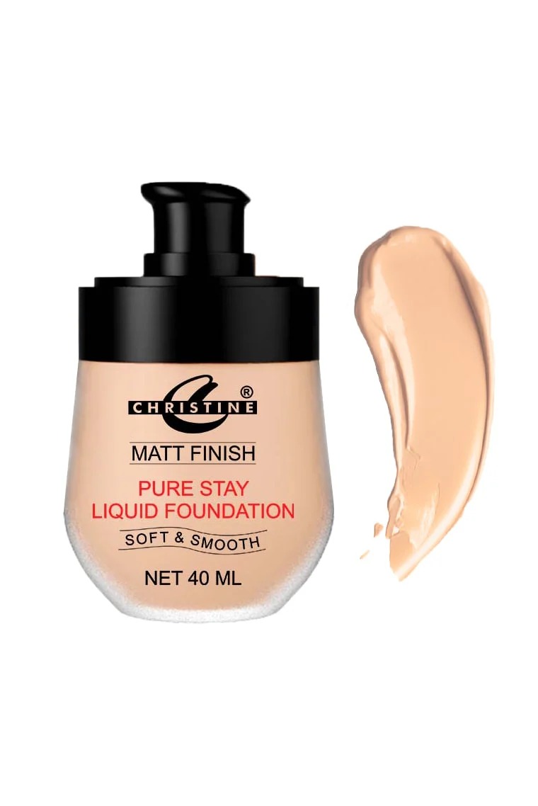Christine Light Weight Liquid Foundation | Natural Finish Foundation 5 Christine Light Weight Liquid Foundation Beige-04