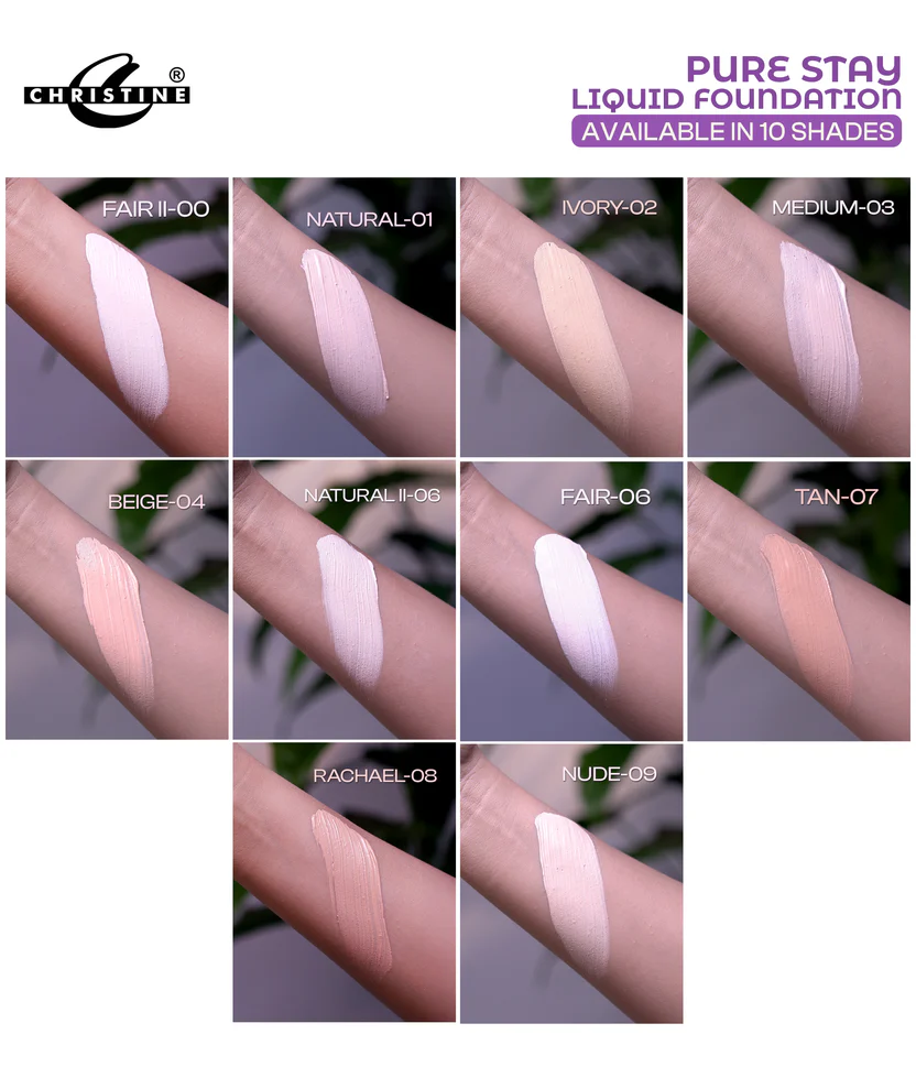 Christine Light Weight Liquid Foundation | Natural Finish Foundation 12 Christine Light Weight Liquid Foundation | Natural Finish Foundation - Image 12
