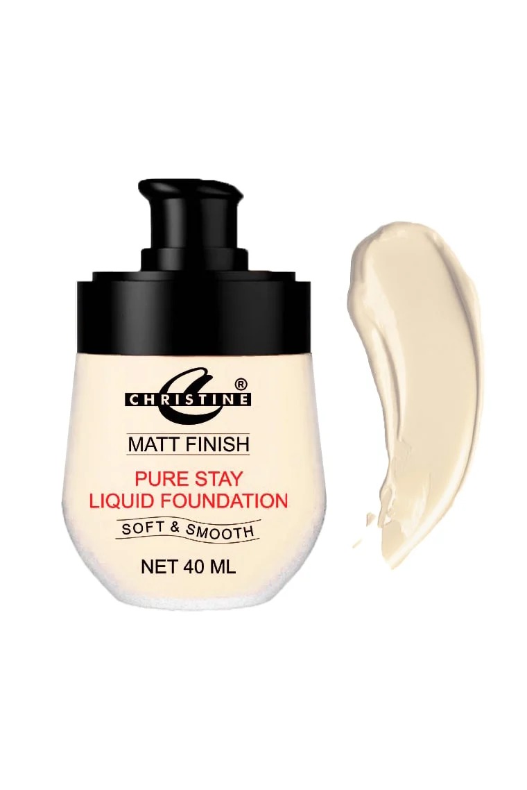 Christine Light Weight Liquid Foundation | Natural Finish Foundation 2 Christine Light Weight Liquid Foundation Fair-ii-00