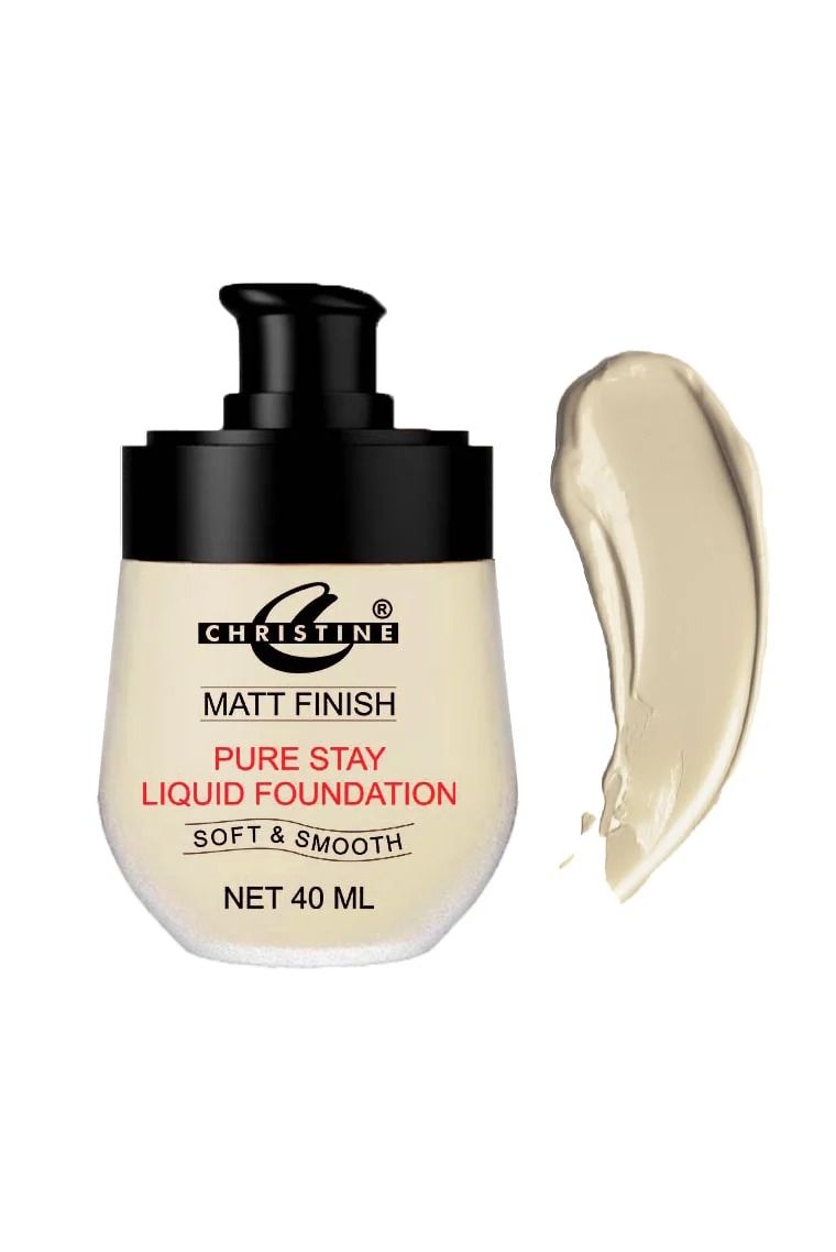 Christine Light Weight Liquid Foundation | Natural Finish Foundation 10 Christine Light Weight Liquid Foundation Nude-09